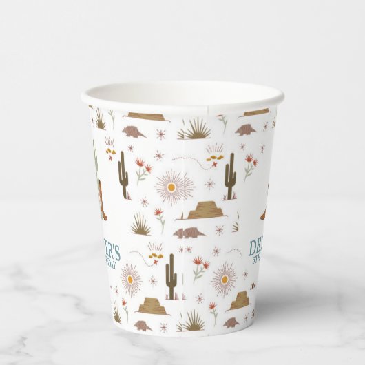 Westerne Wilde West Cowboy Birthday Party Papieren Bekers (Rechts)