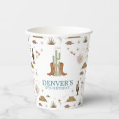 Westerne Wilde West Cowboy Birthday Party Papieren Bekers (Voorkant)