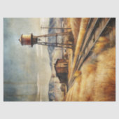 Westerne wilde westen oude verlaten spoorlijn tissuepapier (Voorkant)