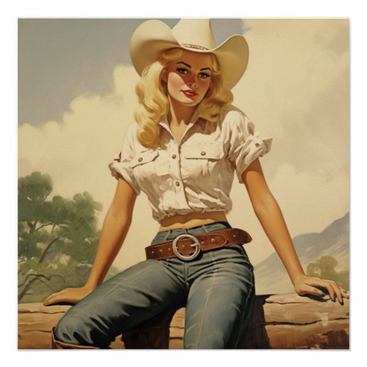 Westerne winden van de Romance: Wild West Whispers Perfect Poster (Voorkant)