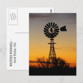 Westerne windmolen briefkaart (Voorkant / Achterkant)