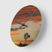 Westerne windmolen ronde klok (Hoek)