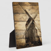 westerne windmolen van hout - bruiloft van Barn Fotoplaat (Zijkant)
