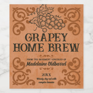  westerne winemaking bruiloft wijn etiket