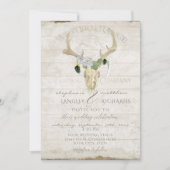 Westerne woestijn Boho Bohemian Deer Antler Skull  Kaart (Voorkant)