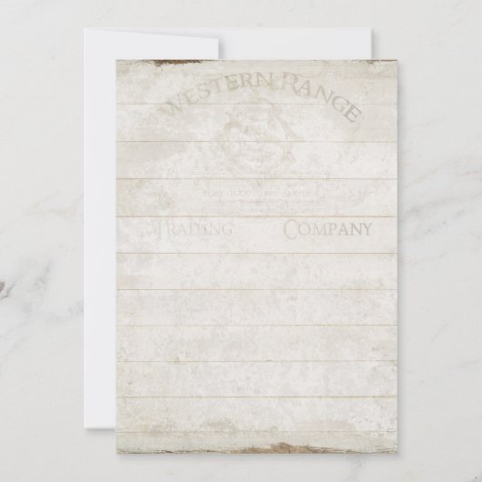 Westerne woestijn Boho Bohemian Deer Antler Skull  Kaart (Achterkant)