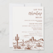 Westerne woestijn laat het avontuur beginnen met B Kaart (Voorkant)