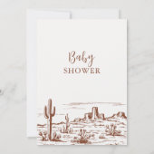 Westerne woestijn laat het avontuur beginnen met B Kaart (Achterkant)