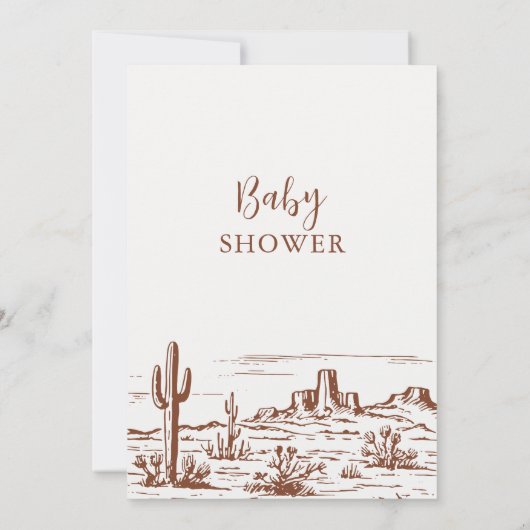 Westerne woestijn laat het avontuur beginnen met B Kaart (Achterkant)