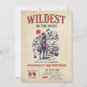 Westerne woestijn Rodeo 3e verjaardag Kaart (Voorkant)