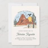 Westerne woestijn | Uitnodiging voor vrijgezellenf (Voorkant)