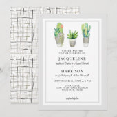 Westerne woestijn van de moderne Waterverf van het Kaart (Voorkant / Achterkant)