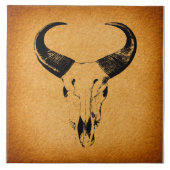 Westerne woestijn Vintage Tegeltje (Voorkant)