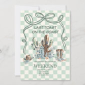 Westerne woestijnbachelorette kaart (Voorkant)