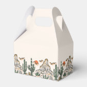 Westerne woestijnrodeo 1e verjaardag bedankdoosjes (Achterkant)