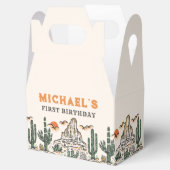 Westerne woestijnrodeo 1e verjaardag bedankdoosjes (Geopend)