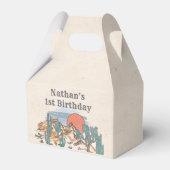 Westerne woestijnrodeo 1e verjaardag bedankdoosjes (Voorkant Zijde)