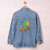 Westerne woestijnvibes: zuidwestelijke cactus deni denim jacket (Hangar)