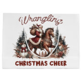Westerne Wrangling Christmas Cheer Groot Cadeauzakje (Achterkant)