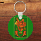 Westerne zadels- en cowboylaarzen sleutelhanger (Voorkant)