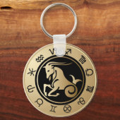 Westerne Zodiac - Capricorn Sleutelhanger (Voorkant)