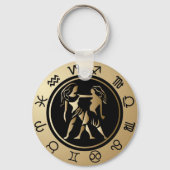Westerne Zodiac - Gemini Sleutelhanger (Voorkant)