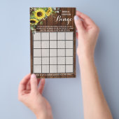 Westerne zonnebloemen Greenery Shower Bingo Game C Flyer (Hand)