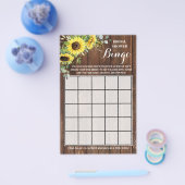 Westerne zonnebloemen Greenery Shower Bingo Game C Flyer (Enkel)