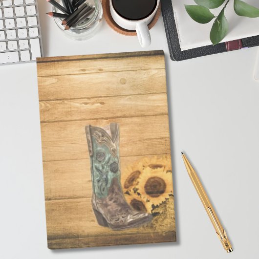 Westerne zonnebloempauzen met weelderige zonnebloe post-it® notes