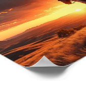 Westerne zonsondergang (8 x 10) poster (Hoek)