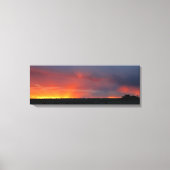 Westerne zonsondergang canvas afdruk (Voorkant)