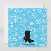 Westerne Zwangere mama om het Baby shower uit te n Kaart (Achterkant)