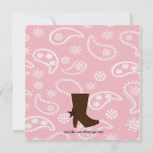 Westerne Zwangere mama om het Baby shower uit te n Kaart (Achterkant)