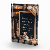 Westerne zwangerschapsaankondiging in landelijke s fotoblokken (Rechts)