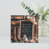 Westerne zwangerschapsaankondiging in landelijke s kaart (Staand voorkant)