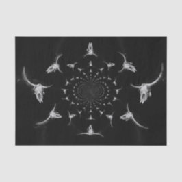 Westerne zwarte en witte roestkoel tissuepapier