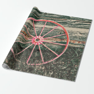 Westerne zwoerd rood land Vintage ontkoppeling Cadeaupapier