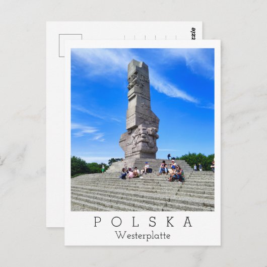 Westerplatte, Polska/Polen Briefkaart (Voorkant / Achterkant)