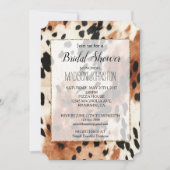 Westers Bruin Crème Dieren Cowgirl Koeienhuid Kaart (Voorkant)