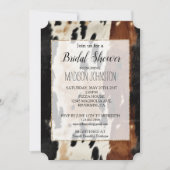 Westers bruin crèmekleurig koeienleer kaart (Voorkant)