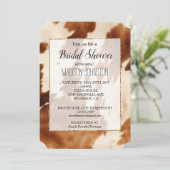 Westers bruin crèmekleurig koeienleer kaart (Staand voorkant)