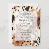 Westers bruin crèmekleurig runderleer kaart (Voorkant)