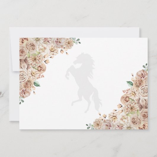 Westers Champagne Goud Quinceañera Save The Date Kaart (Achterkant)