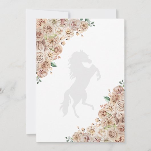 Westers Champagne Goud Save The Date Quinceañera Kaart (Achterkant)