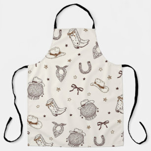 Westers Cowgirl-patroon Cowboylaarzen Hats Paard Schort