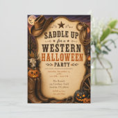 Westers Halloween-feest Kaart (Staand voorkant)
