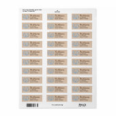 Westers Hoefijzer Retouradreslabel Etiket (Full Sheet)