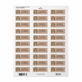 Westers Hoefijzerontwerp Etiket (Full Sheet)
