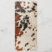 Westers Huwelijksmenu Menu (Achterkant)