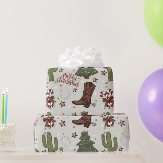 Westers Kerstfeest Cadeaupapier (Feestgeschenken)